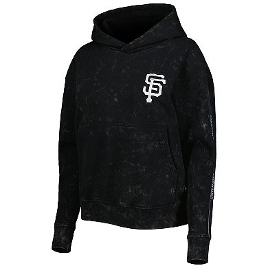Women's The Wild Collective Black San Francisco Giants Marble Pullover Hoodie