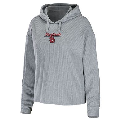 Women's WEAR by Erin Andrews Heather Gray St. Louis Cardinals Logo Pullover Hoodie & Pants Sleep Set