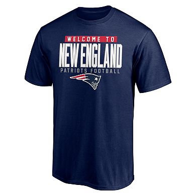 Men's Fanatics Navy New England Patriots Hometown Collection 1st Down T-Shirt