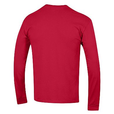 Men's Champion Red NC State Wolfpack High Motor Long Sleeve T-Shirt