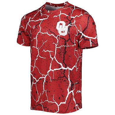 Men's Dyme Lyfe Crimson Oklahoma Sooners Storm T-Shirt