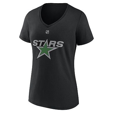 Women's Fanatics Branded Tyler Seguin Black Dallas Stars Special Edition 2.0 Name & Number V-Neck T-Shirt