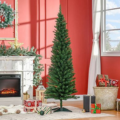 Artificial Christmas Tree 5' Indoor Realistic Holiday Decoration, Pink