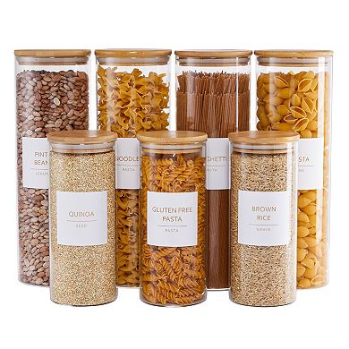 Talented Kitchen 144 Gold Minimalist Pantry Labels  144 Kitchen Pantry Names  Gold Text on White Water Resistant Vinyl. Spice Jars Pantry Labels for Containers Labels Pantry Organization and Storage