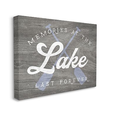 Stupell Home Decor Forever Lake Memories Canvas Wall Art