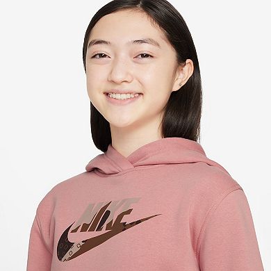 Girls 7-16 Nike Sportswear Club Fleece Graphic Hoodie