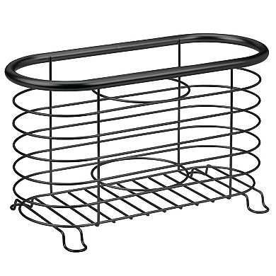 mDesign Forma Metal Wire Hair Care/Styling Tool Organizer Holder Basket