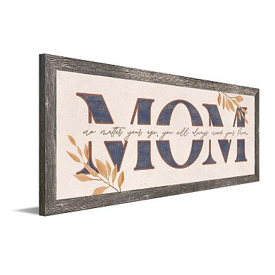 Personal-Prints "MOM" Boho Canvas Framed Wall Art