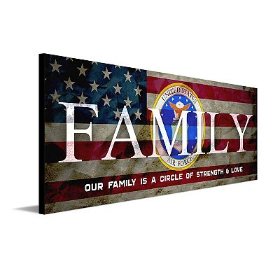 Personal-Prints "FAMILY" US Air Force Wood Block Mount Wall Art