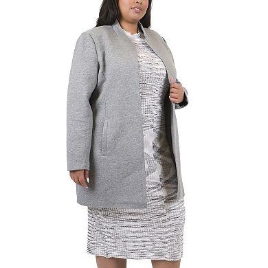 Plus Size MO-KA Knit Open Jacket