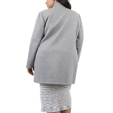 Plus Size MO-KA Knit Open Jacket