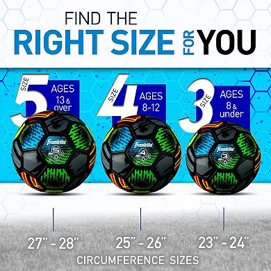 Franklin Sports Size 4 Mystic Series Kids Soccer Ball