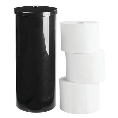 mDesign Plastic Toilet Paper 3-Roll Storage Organizer, Cover, 2 Pack