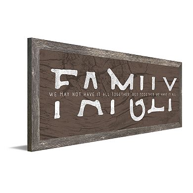 Personal-Prints Family Rustic Framed Wall Art