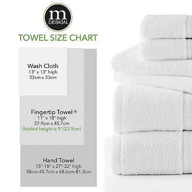 mDesign Towel Holder for Bath Vanity Countertops - Stone Gray