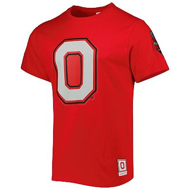 Men's Mitchell & Ness Scarlet Ohio State Buckeyes Team Origins T-Shirt