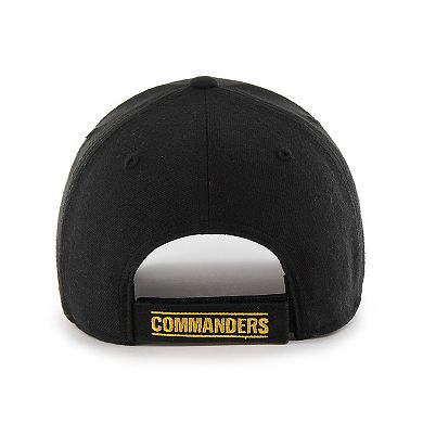 Men's '47 Black Washington Commanders MVP Adjustable Hat