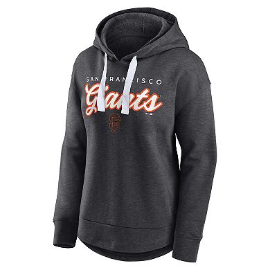 Women's Fanatics Branded Heather Charcoal San Francisco Giants Set to Fly Pullover Hoodie