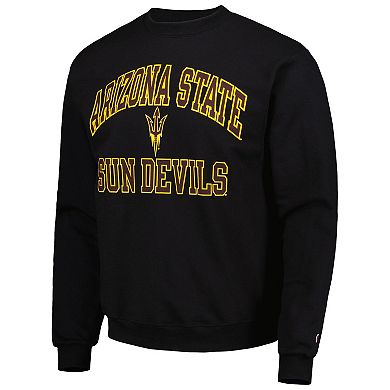 Men's Champion Black Arizona State Sun Devils High Motor Pullover Sweatshirt
