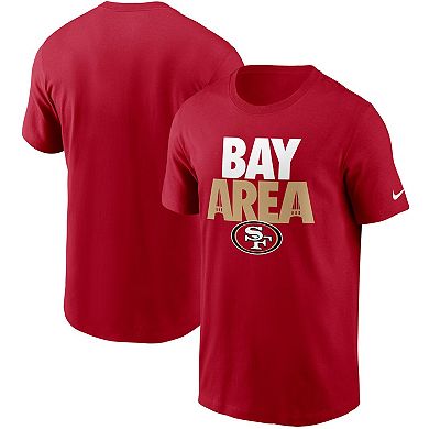 Men's Nike Scarlet San Francisco 49ers Hometown Collection Bay Area T-Shirt