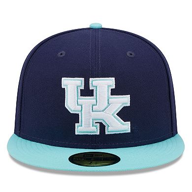 Men's New Era Navy/Light Blue Kentucky Wildcats 59FIFTY Fitted Hat