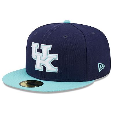 Men's New Era Navy/Light Blue Kentucky Wildcats 59FIFTY Fitted Hat