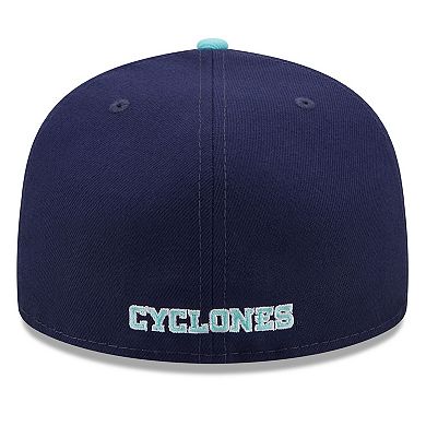 Men's New Era Navy/Light Blue Iowa State Cyclones 59FIFTY Fitted Hat