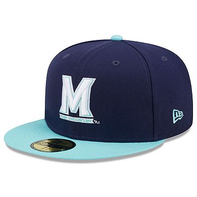 Men's New Era Navy/Light Blue Maryland Terrapins 59FIFTY Fitted Hat
