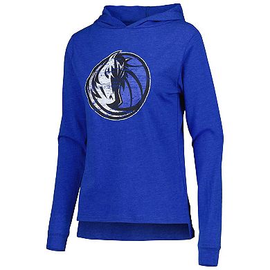 Women's Concepts Sport Heather Blue Dallas Mavericks Team Hoodie & Pants Sleep Set