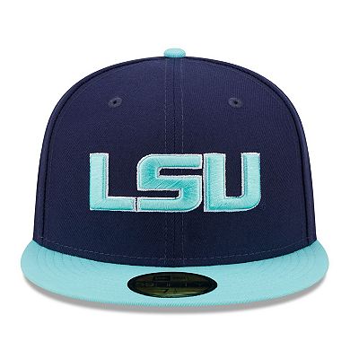 Men's New Era Navy/Light Blue LSU Tigers 59FIFTY Fitted Hat