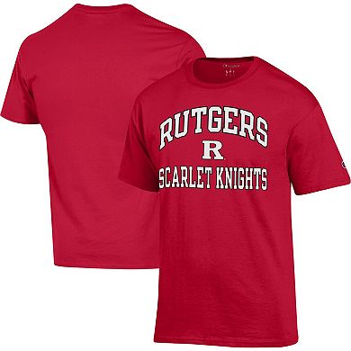 Men's Champion Scarlet Rutgers Scarlet Knights High Motor T-Shirt