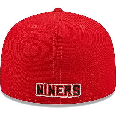 Men's New Era Scarlet San Francisco 49ers  Flawless 59FIFTY Fitted Hat