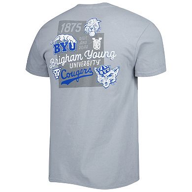 Men's Graphite BYU Cougars Vault State Comfort T-Shirt