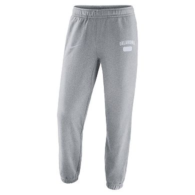 Men's Nike Heathered Gray Oklahoma Sooners Saturday Fleece Pants