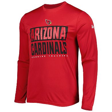Men's New Era Cardinal Arizona Cardinals Combine Authentic Offsides Long Sleeve T-Shirt