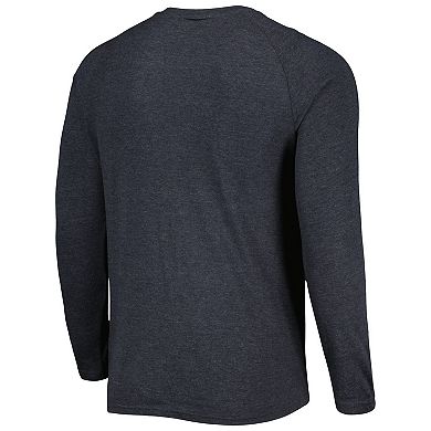 Men's Concepts Sport Black San Francisco Giants Inertia Raglan Long Sleeve Henley T-Shirt
