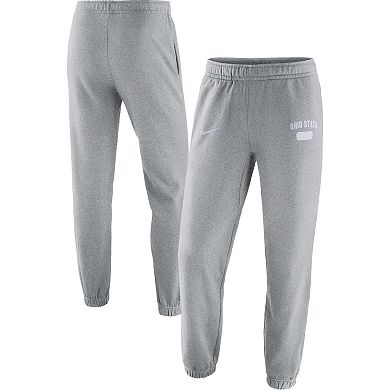 Men's Nike Heathered Gray Ohio State Buckeyes Saturday Fleece Pants