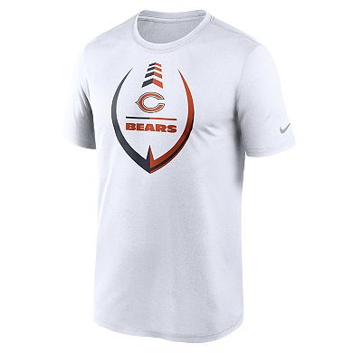 Men's Nike White Chicago Bears Icon Legend Performance T-Shirt