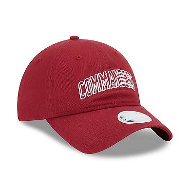 Women's New Era Burgundy Washington Commanders Collegiate 9TWENTY Adjustable Hat