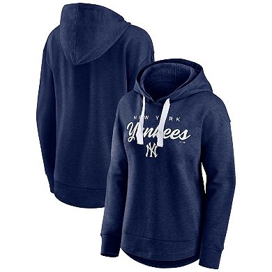 Women's Fanatics Branded Heathered Navy New York Yankees Set to Fly Pullover Hoodie