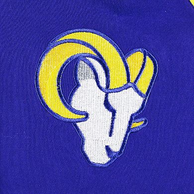 Men's G-III Sports by Carl Banks Royal Los Angeles Rams Defender Raglan Full-Zip Hoodie Varsity Jacket