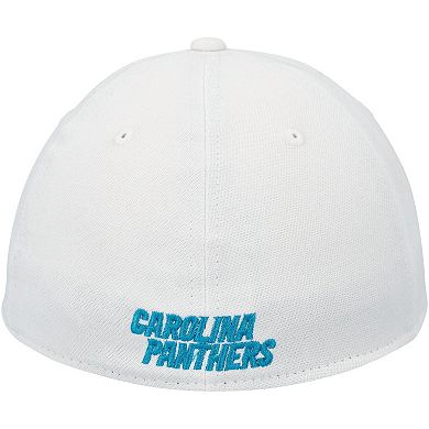 Men's New Era White Carolina Panthers Team White Out 39THIRTY Flex Hat