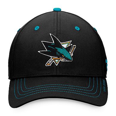 Men's Fanatics Branded Black San Jose Sharks Authentic Pro Rink Flex Hat