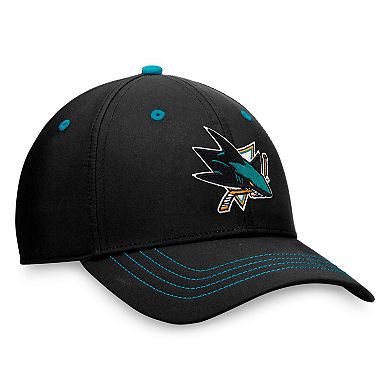 Men's Fanatics Branded Black San Jose Sharks Authentic Pro Rink Flex Hat