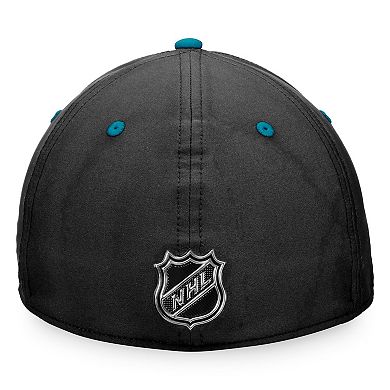 Men's Fanatics Branded Black San Jose Sharks Authentic Pro Rink Flex Hat