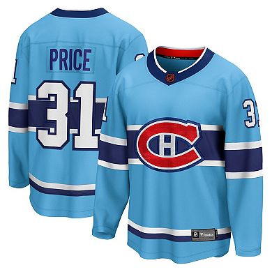 Men's Fanatics Branded Carey Price Light Blue Montreal Canadiens Special Edition 2.0 Breakaway Player Jersey