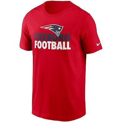 Men's Nike Red New England Patriots Hometown Collection Foxboro T-Shirt