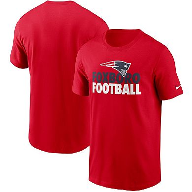 Men's Nike Red New England Patriots Hometown Collection Foxboro T-Shirt