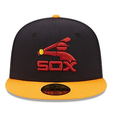 Men's New Era Navy/Gold Chicago White Sox Primary Logo 59FIFTY Fitted Hat