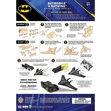 Masterpieces Puzzles Batman Batmobile & Batwing Buildable Mini Kit